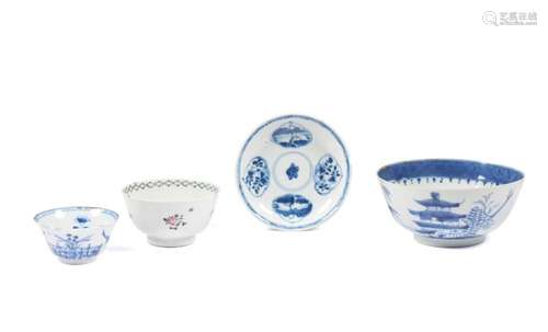 2 taças + taça com pires, porcelana chinesa (4)