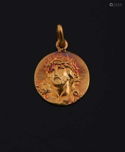 Medalha em ouro de 800%, "Ecce Homo", P.3,5g