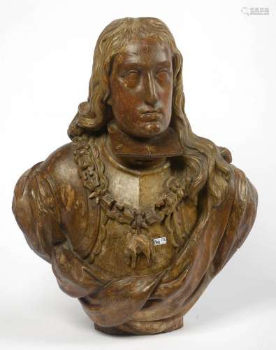 "Buste présumé de Charles II d'Espagne portant la t...