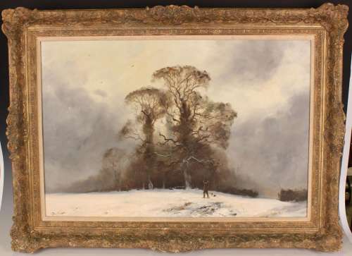 John Trickett - Shooting Pheasants in a Winter Landscape, 20...