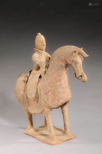 Cavalier sur son cheval
sculpture en terre cuite de Style TA...
