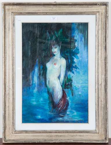 Geoffrey Humphries - Venezia (Female Nude), 20th century oil...