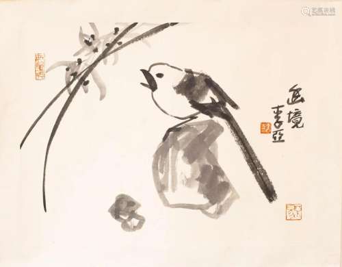 Orchids and Sparrow - Li Ya