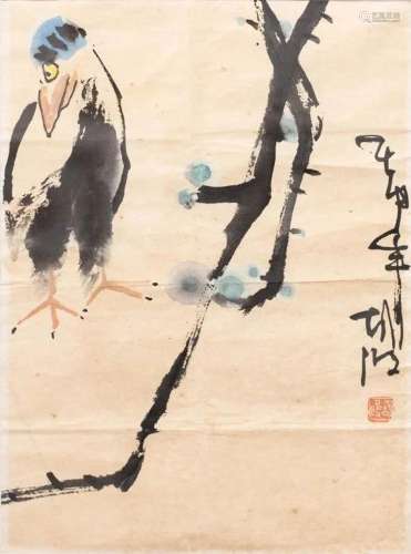 Painting of A Bird - Hu Bo