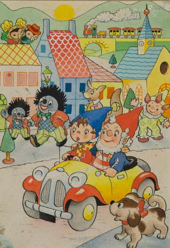 Harmsen van der Beek - Noddy, Big Ears and Friends, ink with...