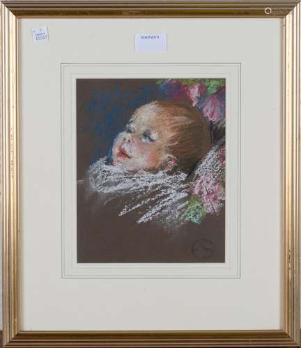 Edward Stott - Study of a Baby, late 19th/early 20th century...