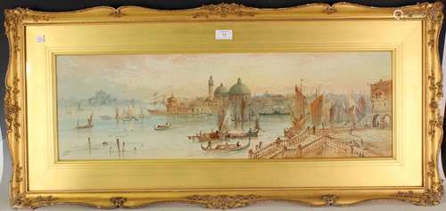 Edward Nevil - Grand Canal Venice with Gondoliers and Santa ...