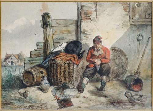 Herman Frederik Carel TEN KATE (1822-1891)
"Le pêcheur&...