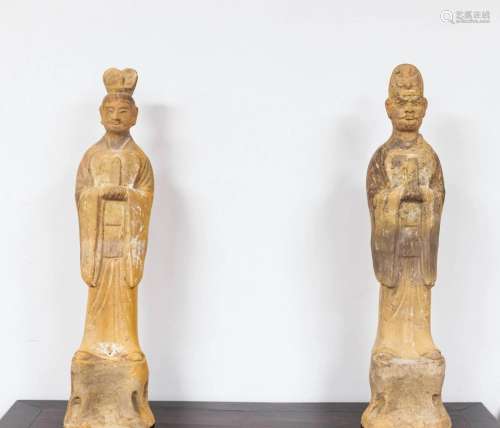 Set of Tang Civil and Martial Tomb Officials (2),
