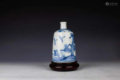 Blue White Oil Bottle or Water Dropperwith Three