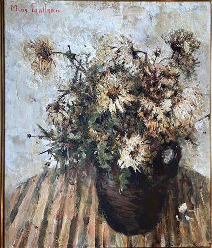 "Michel de GALLARD (1921-2007)
Bouquet de fleurs
Huile ...