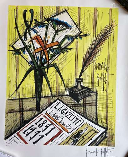 Bernard BUFFET (1928-1999)
"La Gazette Drouot" Lit...