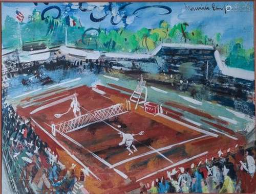 Maurice EMPI (Né en 1933)
La partie de tennis
Gouache signée...