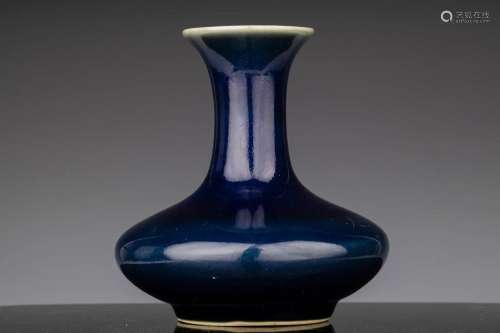 Powder Blue Glazed Bud Vase, Studio Mark