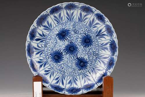 Blue White Tankard and Kangxi Style Plate