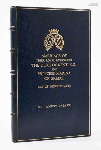 The Marriage of T.R.H. The Duke of Kent and Princess Marina ...