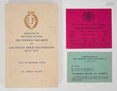 The Wedding of H.R.H.The Princess Elizabeth to Lieutenant Ph...