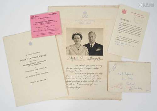 The Silver Wedding of T.M. King George VI and Queen Elizabet...