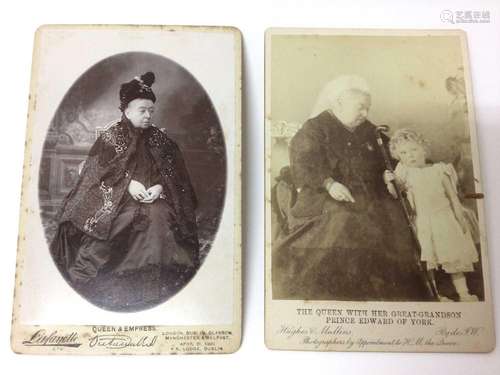 H.M.Queen Victoria, fine cabinet photograph by Lafayette and...