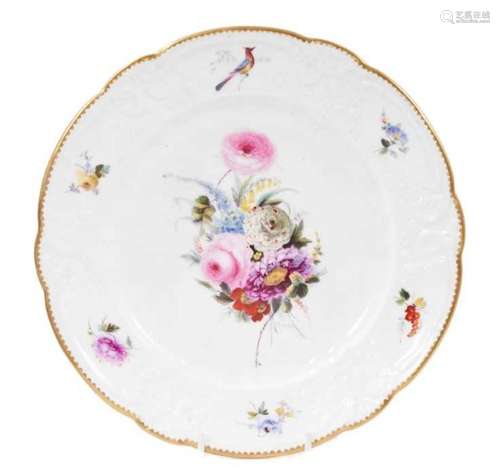 A Nantgarw porcelain plate, circa 1818-1820, the circular pl...