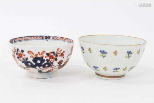 Two Lowestoft tea bowls