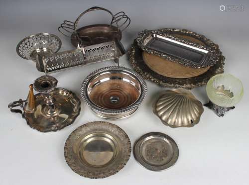 A collection of plated items, including a breadboard with wo...