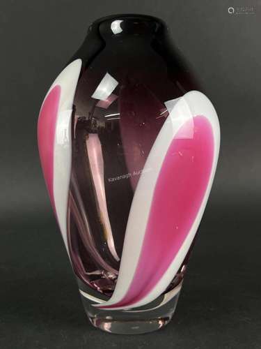 Vintage Murano Art Glass Vase Attr. Carlo Moretti