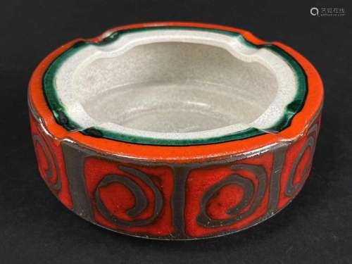 Mid Century Fat Lava Ashtray Dumler Brieden