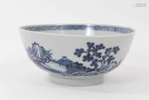 Nanking cargo blue and white bowl