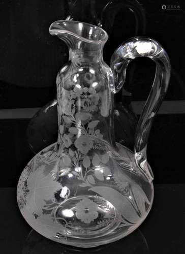 Good quality Victorian cut glass claret jug