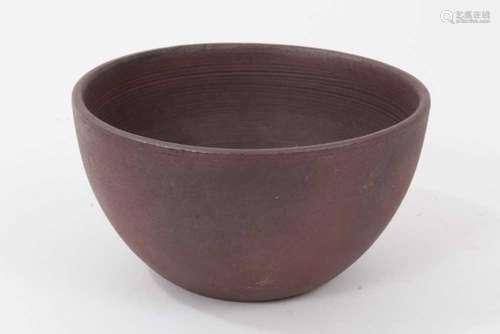 Oriental red ware bowl