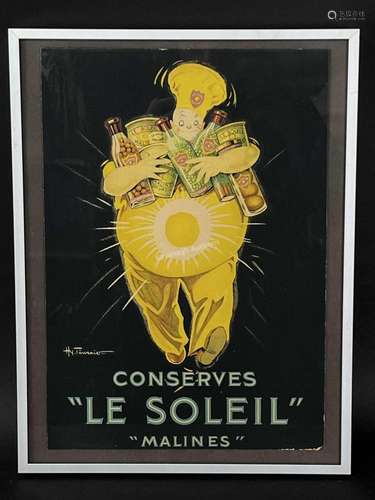 Vintage Ad, H. Fournier, Conserves Le Soleil