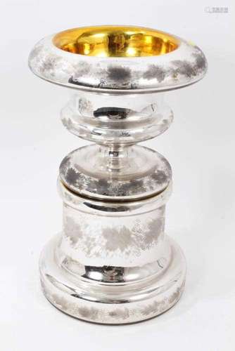 19th century mirrored glass campagna shape urn