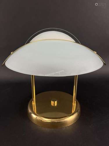 Italian Modernist Frosted Glass Ceiling Fixture