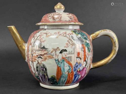 18th C Antique Chinese Export Teapot