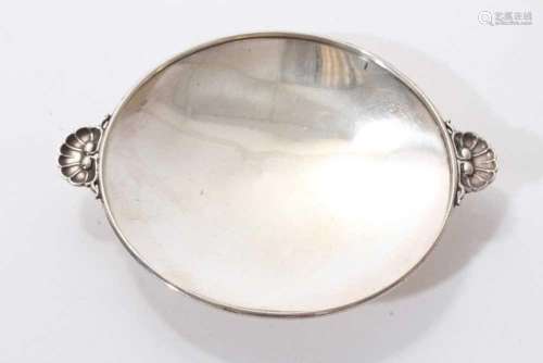 Georg Jensen silver circular dish, model number 355,