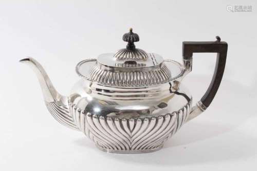 Early 20th century silver tea pot