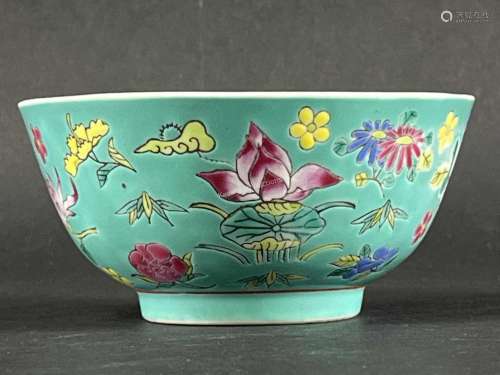 Antique Chinese Turquoise Bowl