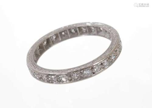 Diamond full band eternity ring in 18ct white gold setting