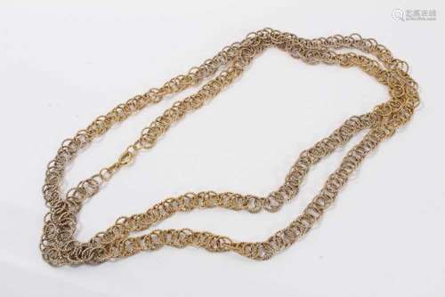 18ct yellow gold necklace with fancy links