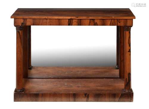 Y A George IV rosewood console table