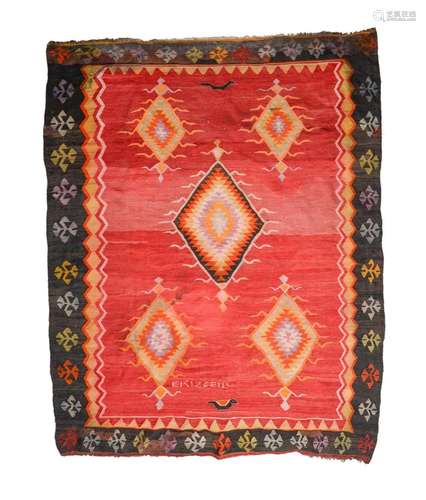 A Turkish kilim rug