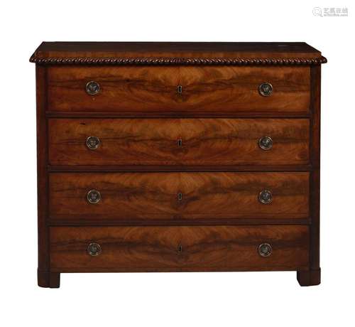 A Victorian mahogany chest of drawers in Louis Philippe tast...