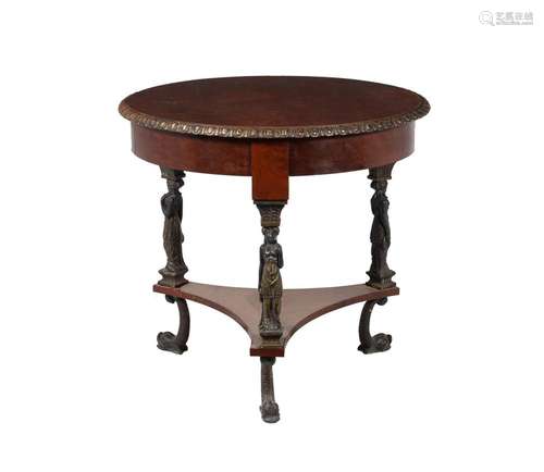 A continental, probably Baltic, mahogany and gilt metal moun...