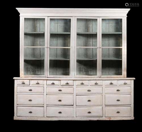 A white painted dresser in 19th century style