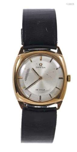 1950s gentlemens Omega De Ville 9ct gold cased wristwatch, t...