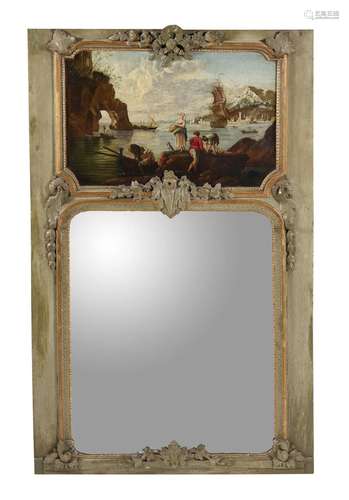 A French trumeau mirror