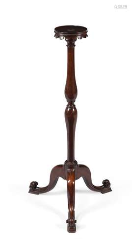 A George II mahogany torchere stand