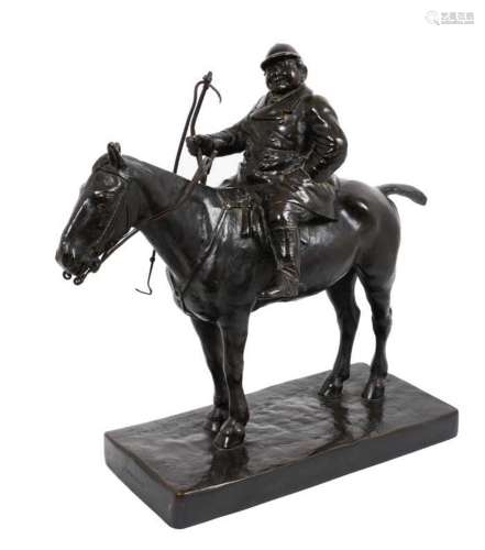 Charles Augustus H. Lutyens (1829-1915): Bronze sculpture of...