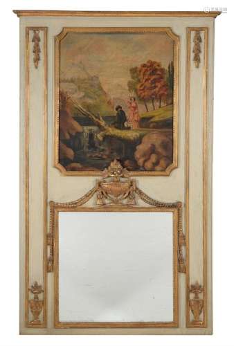 A French trumeau mirror